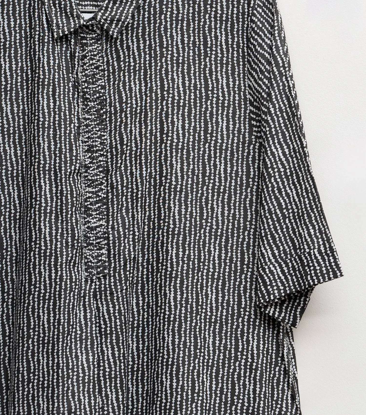 Black Cotton Tunic with Slip
