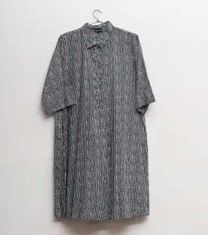 Black Cotton Tunic with Slip