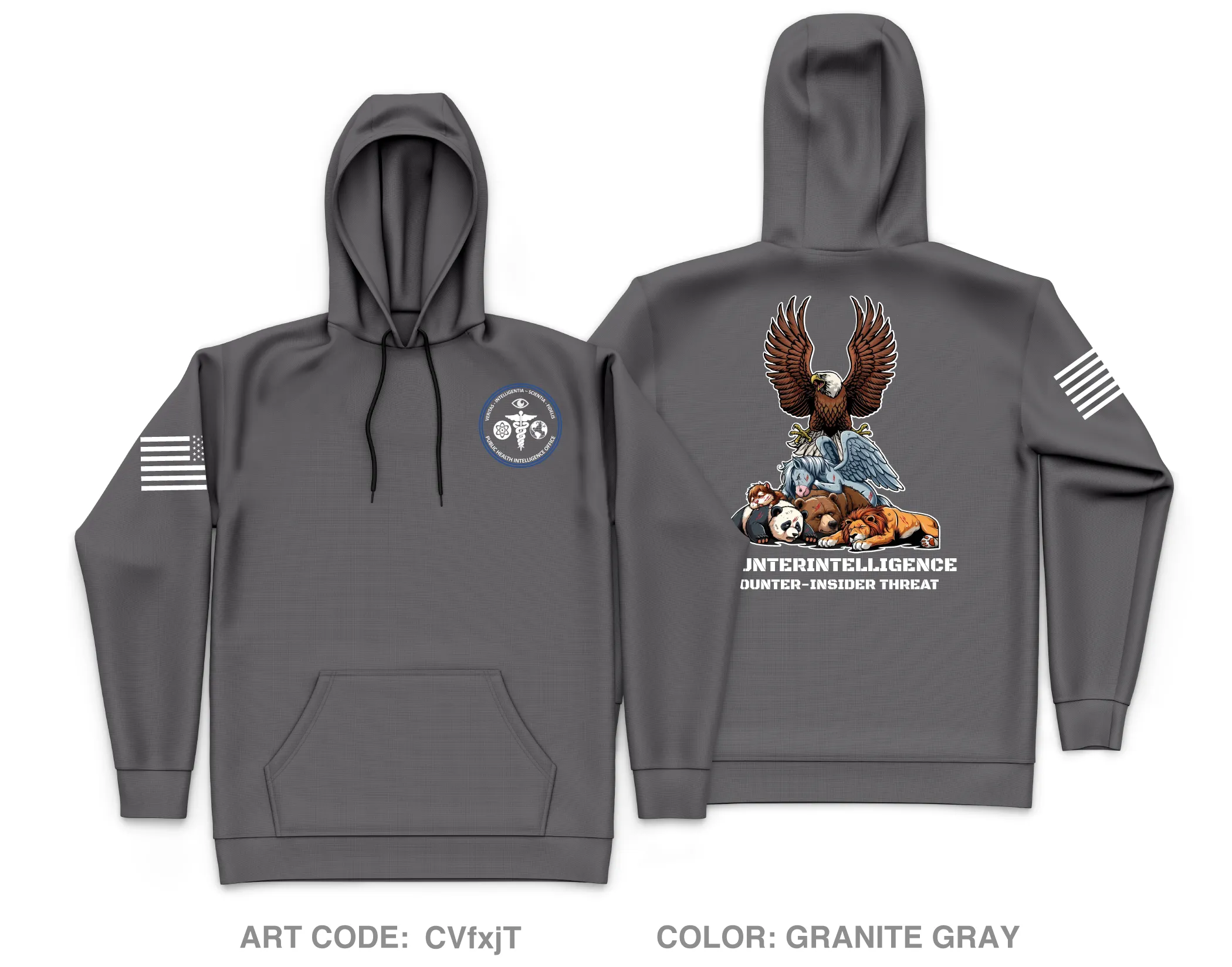Counterintelligence Core Men's Hooded Performance Sweatshirt - CVfxjT