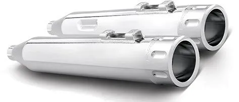 Freedom Performance HD00617 4in. Eagle Slip-Ons - Chrome/Chrome Tips