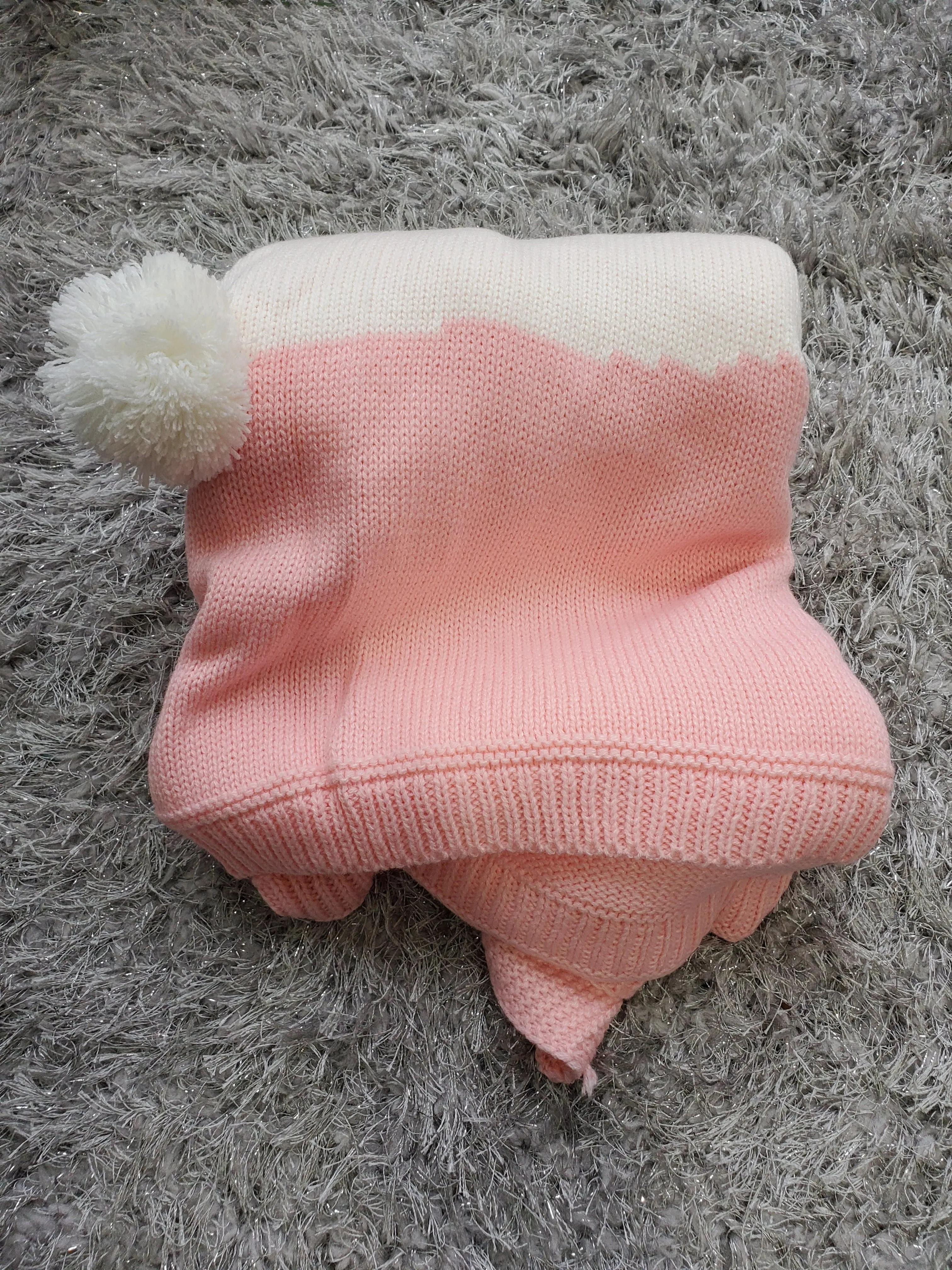 Knit Bunny Blanket for Kids