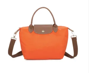 Midi Grab Handle Pouch Bag Orange