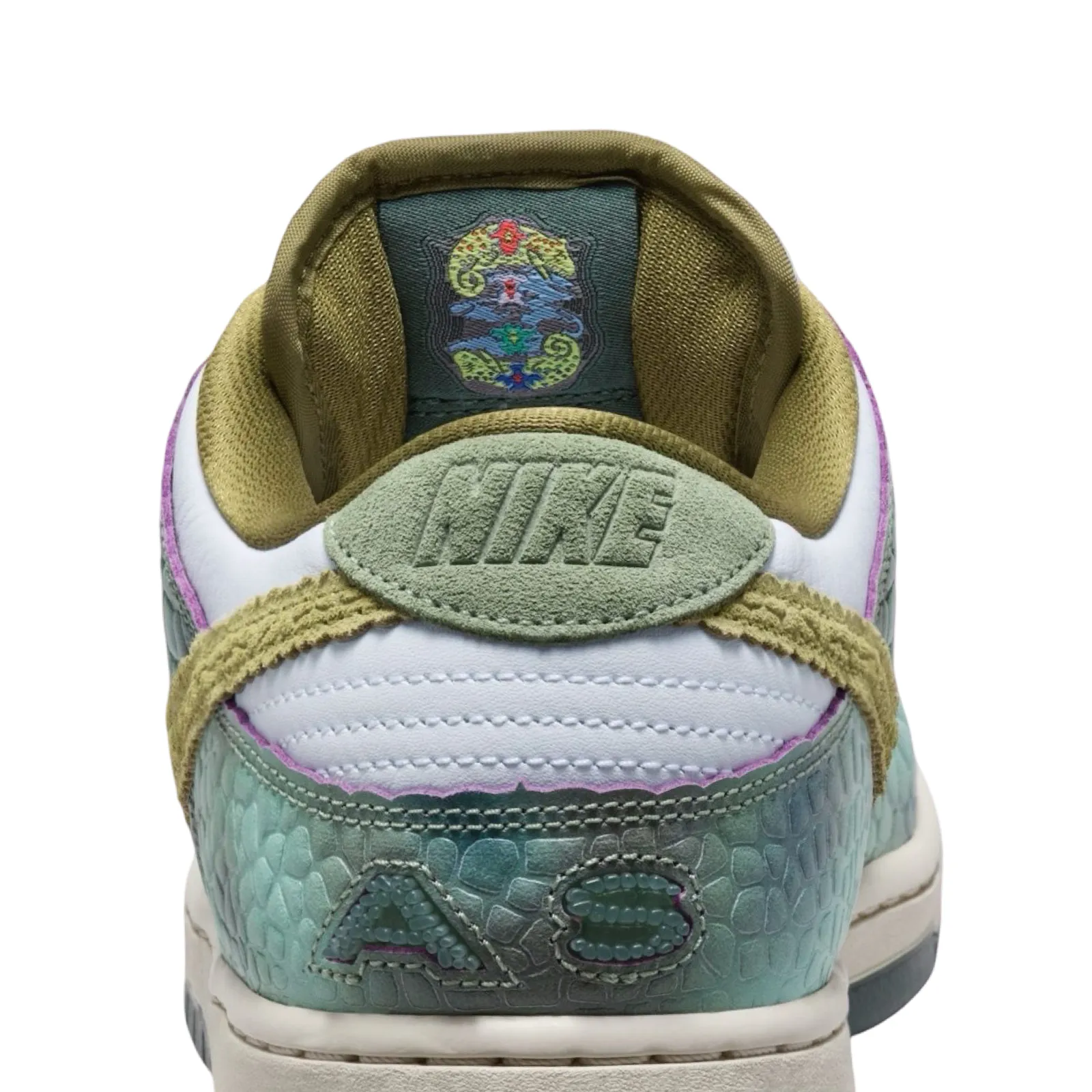 Nike SB Dunk Low Pro QS Oil Green Desert Moss White