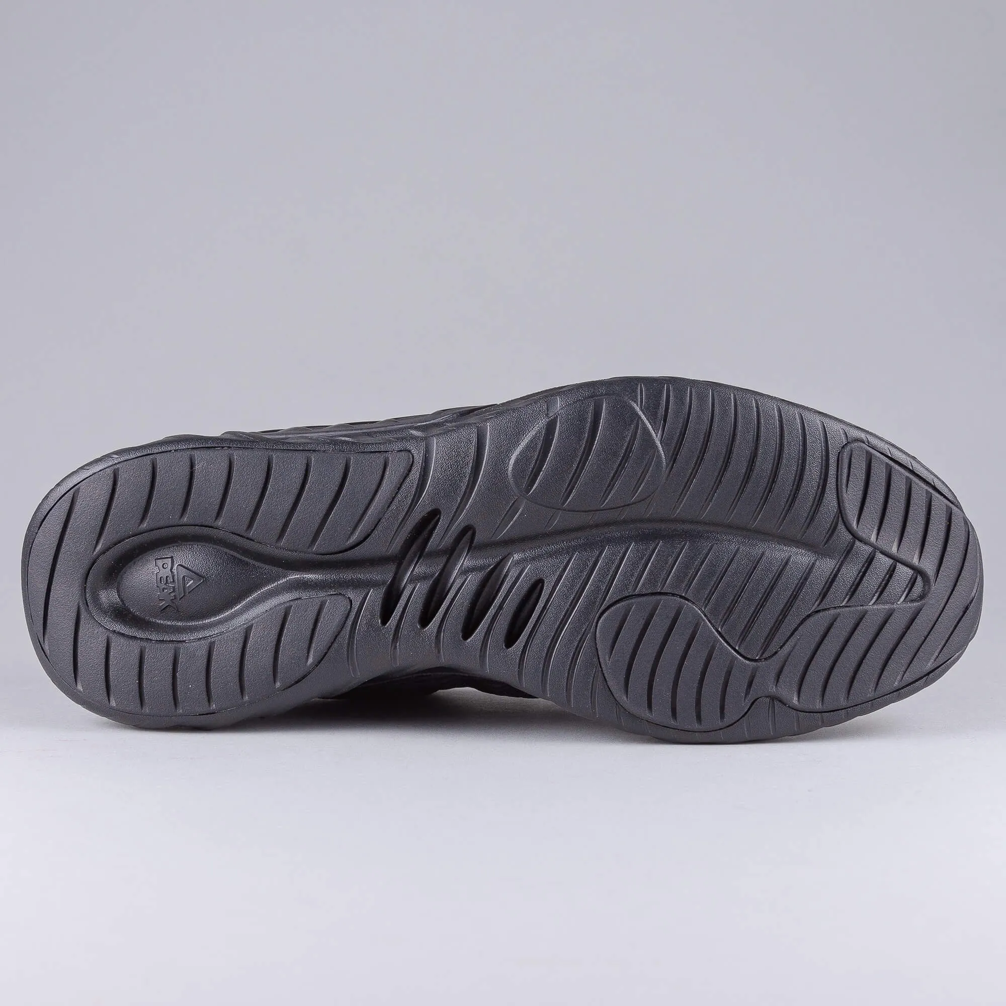 PEAK RUNNING SHOES BLACK MELANGE GREY
