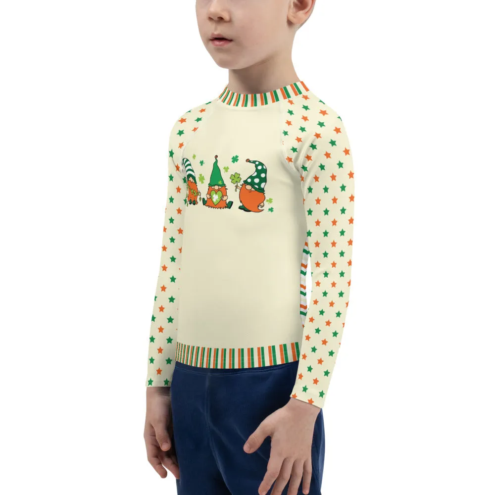 Three Leprechauns - Kids Rash Guard