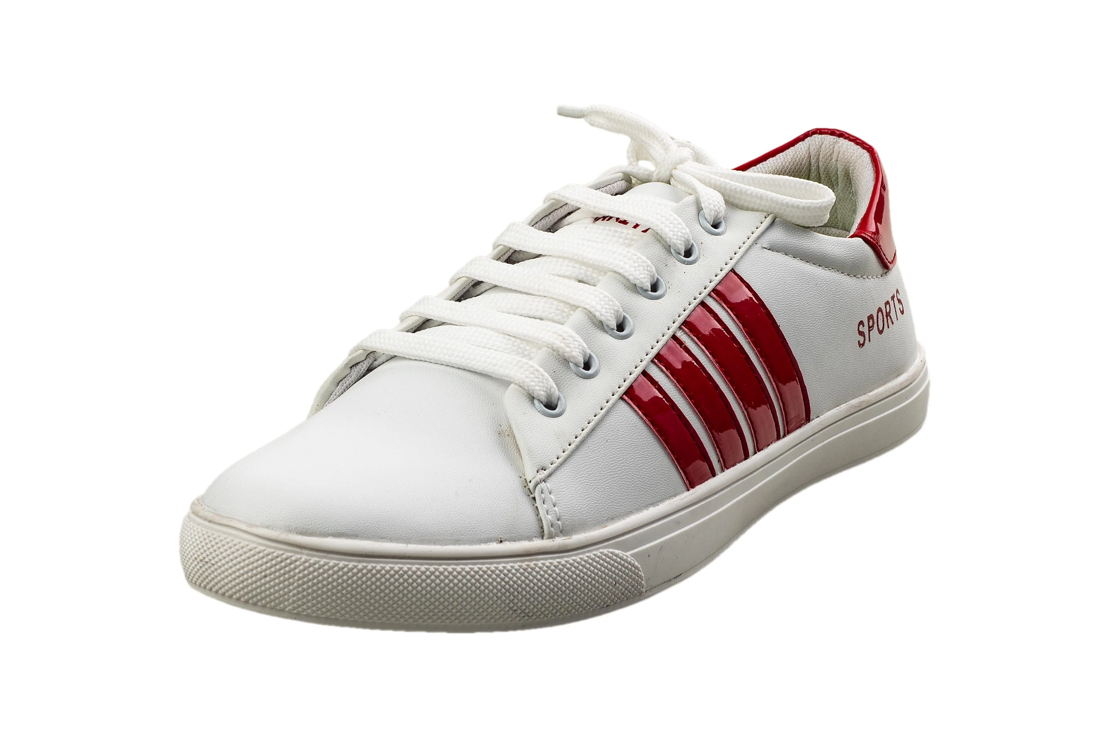 Urbanity Gents White / Red Canvas Shoe