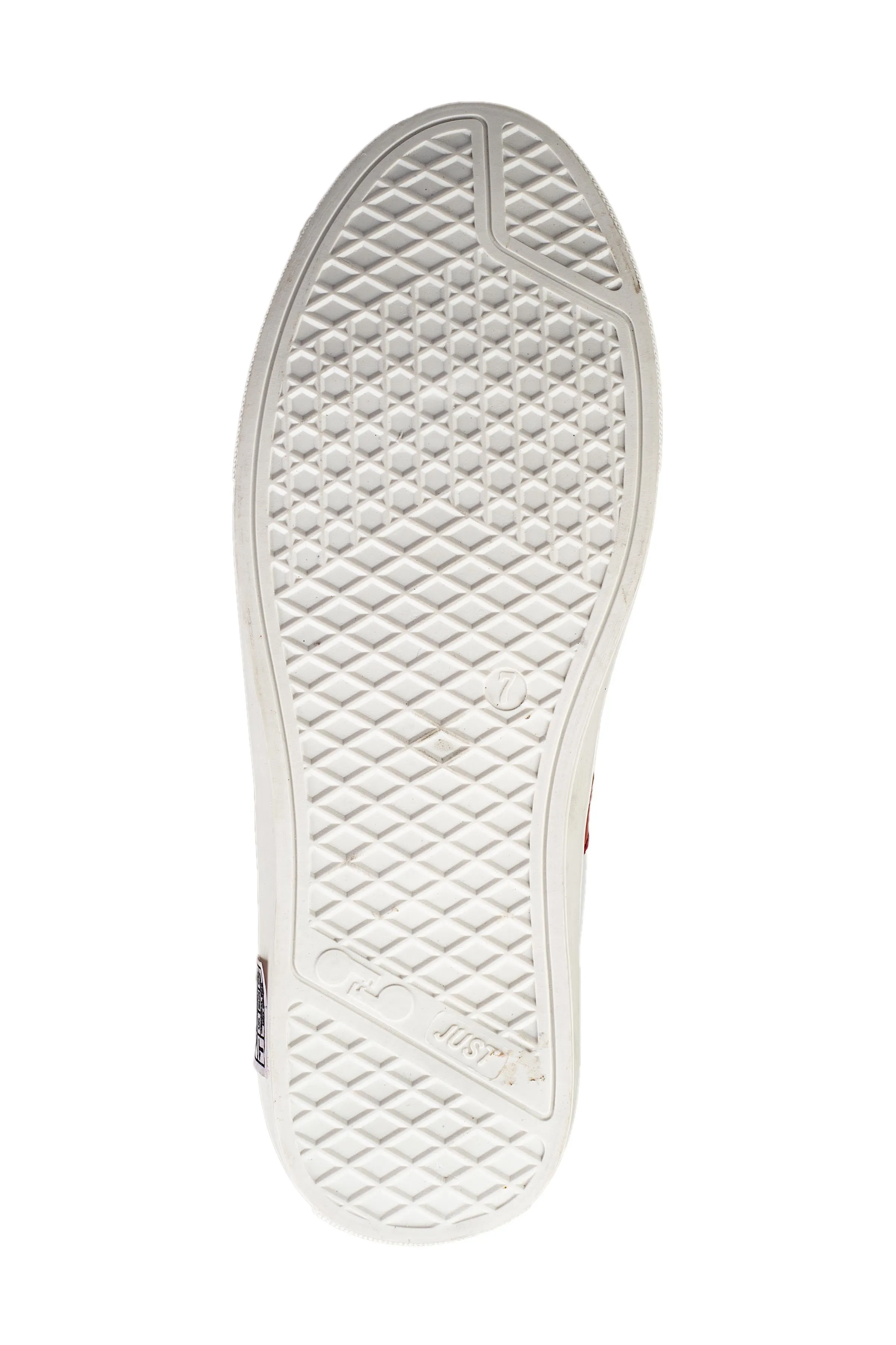 Urbanity Gents White / Red Canvas Shoe