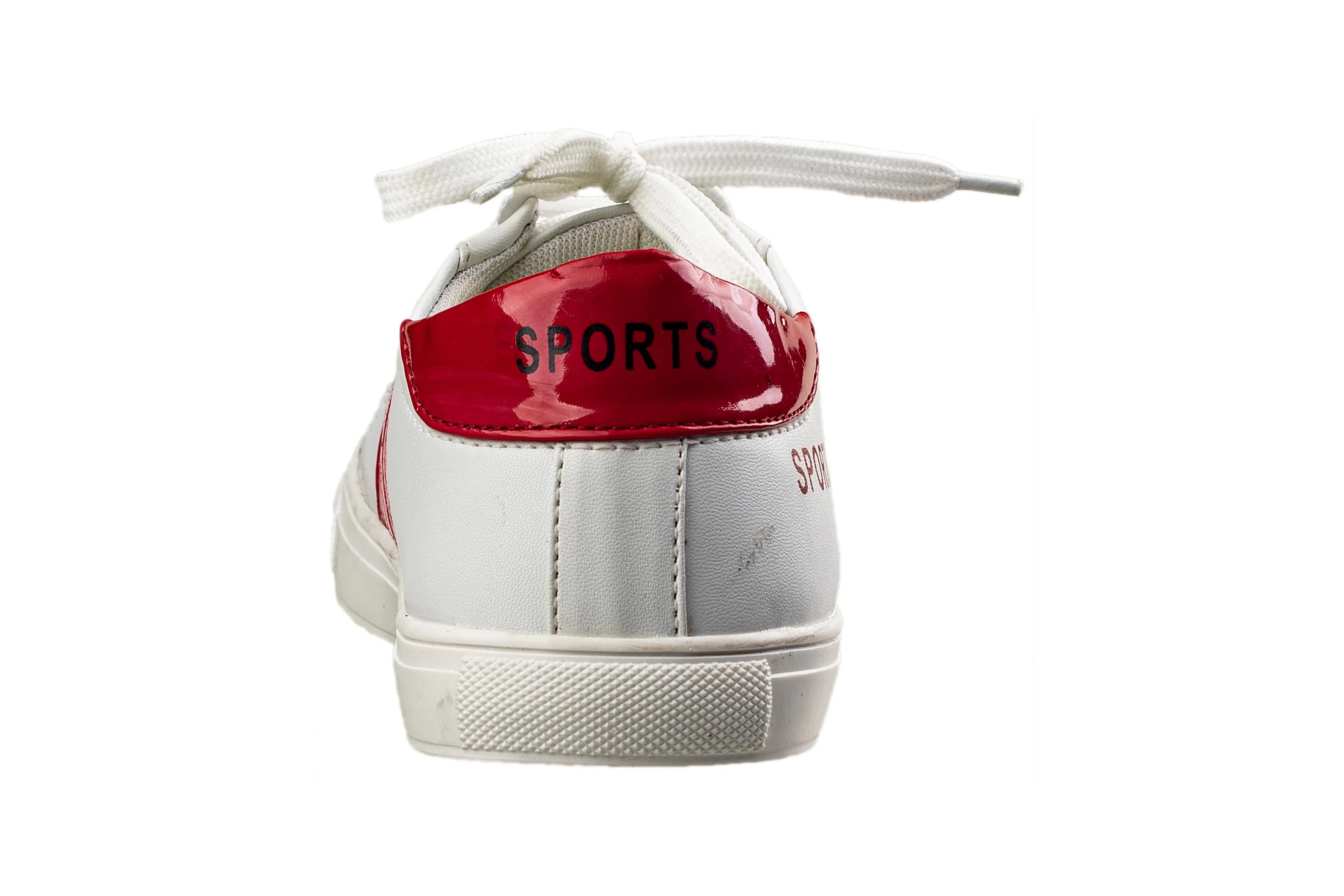 Urbanity Gents White / Red Canvas Shoe